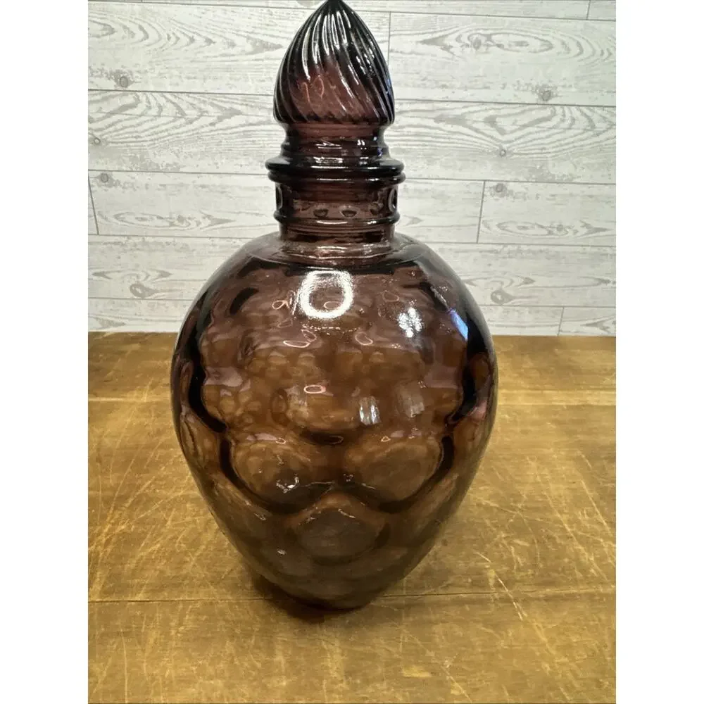 Wheaton amethyst glass decanter bottle Amethyst